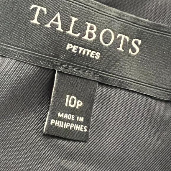 Talbots Petites Women's Black Red Houndstooth Wool Blend Skirt Lined Size 10 P - Picture 5 of 10